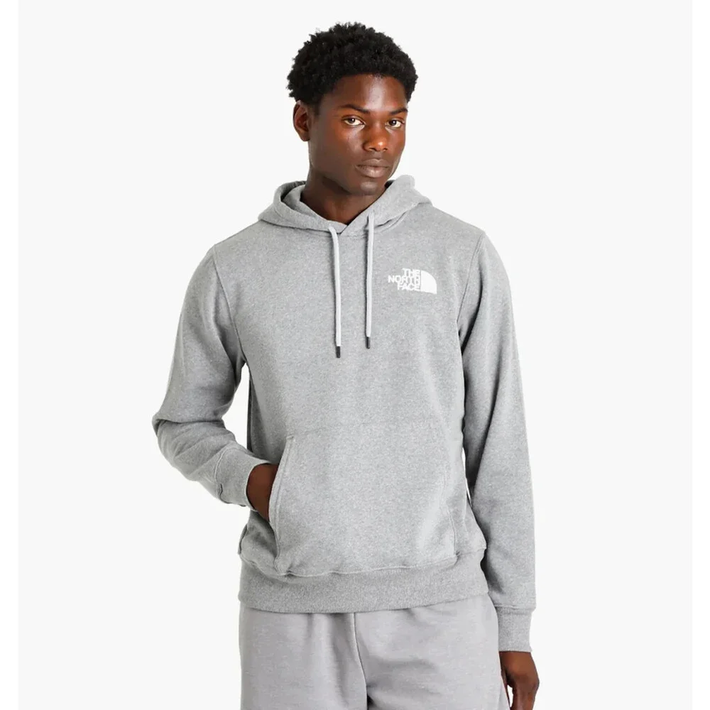 The North Face Box NSE NF0A7UNSGVD Hoodie Mens Small Gray Heather Pullover DAB38